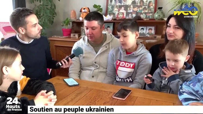 Noham à la rencontre de réfugiés ukrainiens