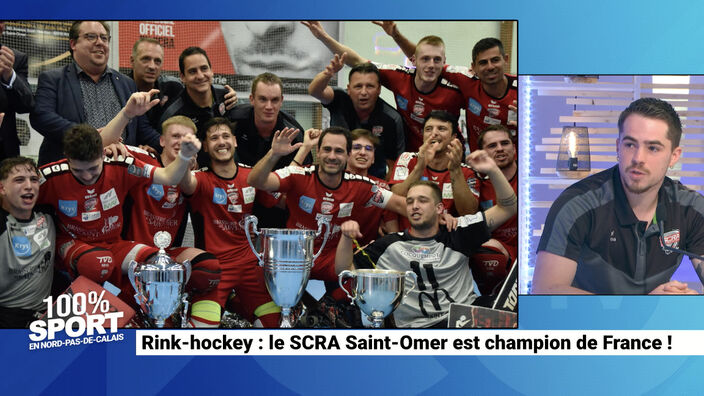100% Sport : le SCRA Saint-Omer est champion de France de rink-hockey !