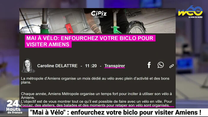 Visitez Amiens à vélo !