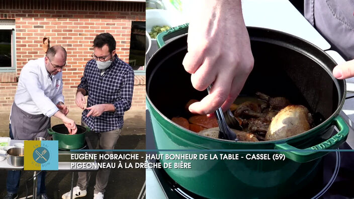 Une recette des Flandres avec Eugène Hobraiche du restaurant Haut Bonheur de la table à Cassel