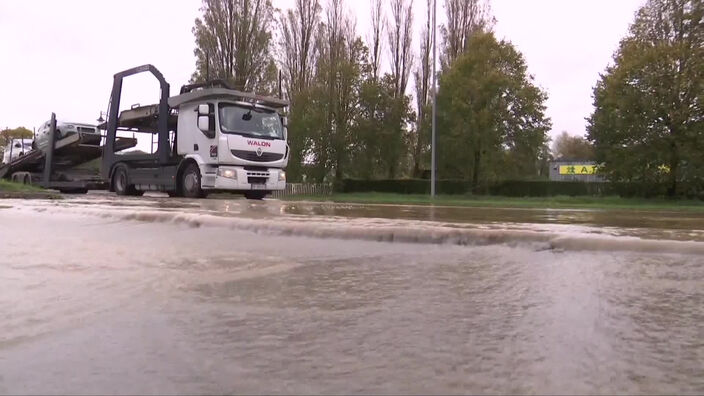 Grosses inondations dans le Boulonnais, comme ici à Saint-Léonard