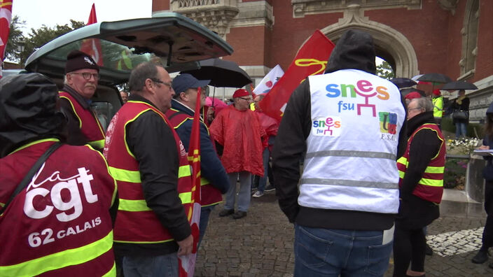 Réforme des retraites : images de la manifestation à Calais