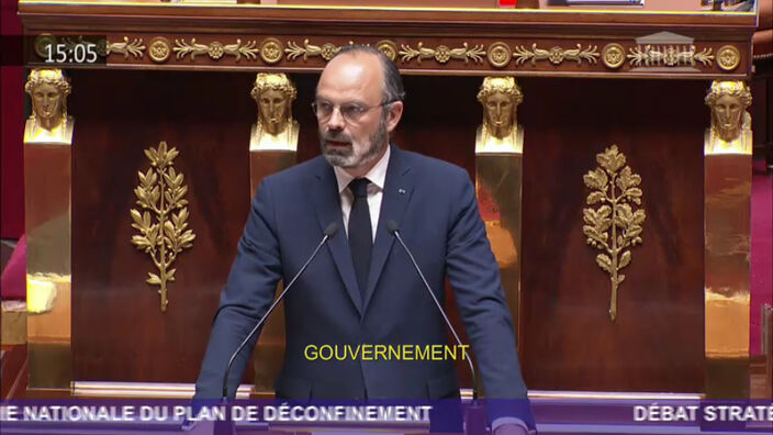 Coronavirus Covid-19 : le premier ministre Edouard Philippe présente le plan de déconfinement du gouvernement à l'Assemblée Nationale