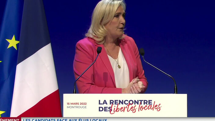 Présidentielle : Marine Le Pen devant les élus locaux