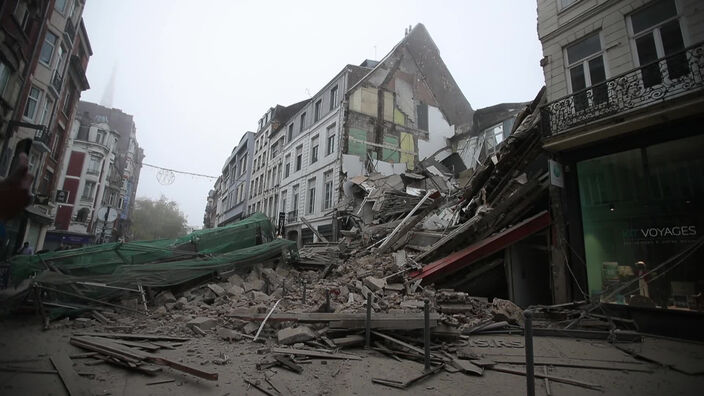 Effondrement de deux immeubles, rue Pierre Mauroy à Lille