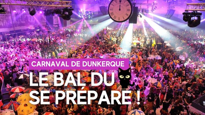 Carnaval de Dunkerque: derniers préparatifs pour le bal du Chat Noir